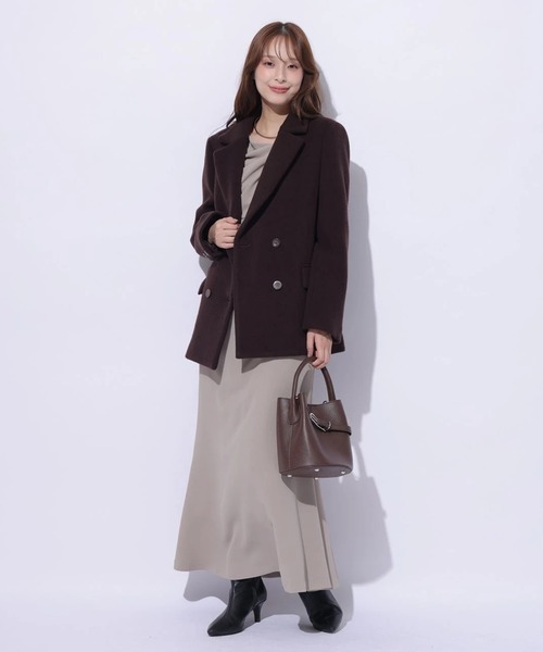 Mystrada（マイストラーダ）の「ジャコット（ダウンジャケット/コート・レディース・ホワイト/モカ/ブラウン・38/36）」の11枚目の写真