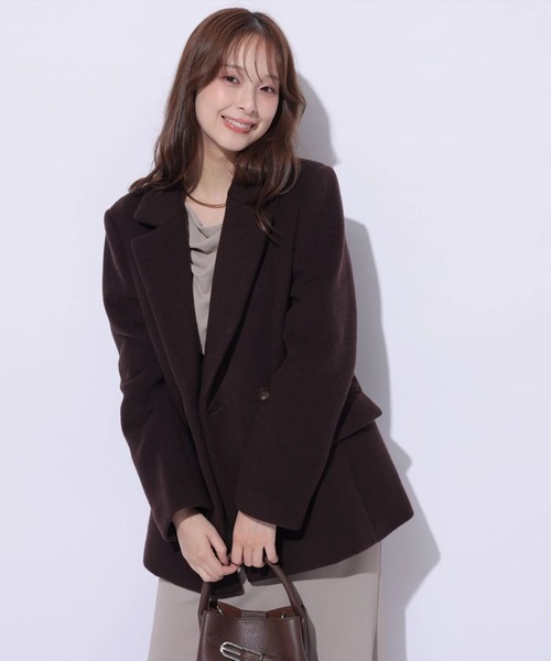 Mystrada（マイストラーダ）の「ジャコット（ダウンジャケット/コート・レディース・ホワイト/モカ/ブラウン・38/36）」の14枚目の写真