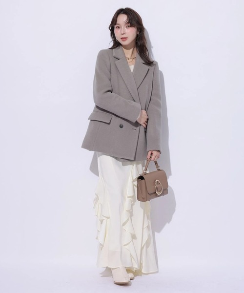 Mystrada（マイストラーダ）の「ジャコット（ダウンジャケット/コート・レディース・ホワイト/モカ/ブラウン・38/36）」の18枚目の写真