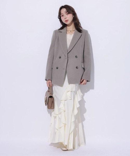 Mystrada（マイストラーダ）の「ジャコット（ダウンジャケット/コート・レディース・ホワイト/モカ/ブラウン・38/36）」の19枚目の写真
