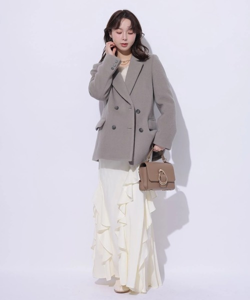 Mystrada（マイストラーダ）の「ジャコット（ダウンジャケット/コート・レディース・ホワイト/モカ/ブラウン・38/36）」の20枚目の写真
