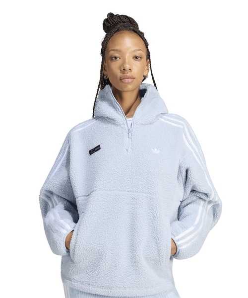 adidas Originals(アディダスオリジナルス)の「ADIDAS × JENNIE / アディダス × ジェニー HOODED FLEECE JACKET(ブルゾン・レディース・ブルー/ブラック/ブラウン・MEDIUM/SMALL/X-SMALL)」の18枚目の写真