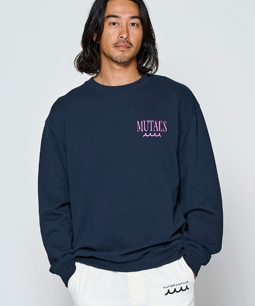 ACANTHUS（アカンサス）の「msw1947- Surf Man Crewneck プリントスウェット(MA2713)（スウェット・メンズ・ホワイト/ブラック/ネイビー・XL/L/M/S）」の4枚目の写真