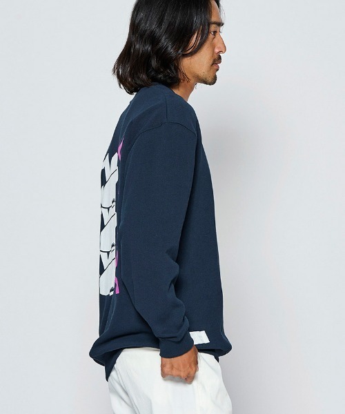 ACANTHUS（アカンサス）の「msw1947- Surf Man Crewneck プリントスウェット(MA2713)（スウェット・メンズ・ホワイト/ブラック/ネイビー・XL/L/M/S）」の6枚目の写真