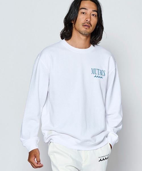 ACANTHUS（アカンサス）の「msw1947- Surf Man Crewneck プリントスウェット(MA2713)（スウェット・メンズ・ホワイト/ブラック/ネイビー・XL/L/M/S）」の7枚目の写真