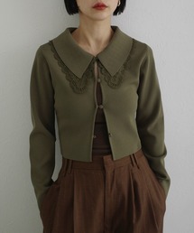 Ameri（アメリ）の「3WAY LACECOLLAR KNIT CARDIGAN（カーディガン/ボレロ）」
