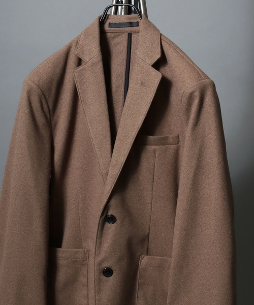 セール】Faux Wool Two-Button Tailored Jacket / ＜セットアップ可