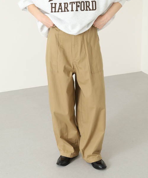 OMNES(オムネス)の「ワッシャーダンプ&デニムバルーンカーゴパンツ(その他パンツ・レディース・ネイビー/ベージュ/ブラック/カーキ・L/M)」の2枚目の写真