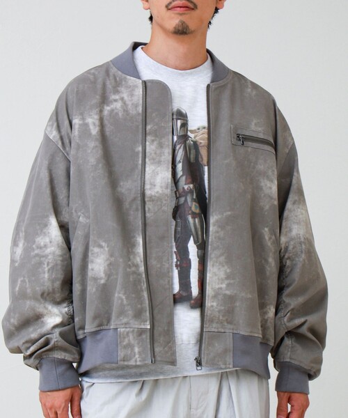 GLOSTER(グロスター)の「BACK TO THE MA-1(ブルゾン・メンズ・ブラック/グレイッシュベージュ/インディゴブルー・M/S/L)」の3枚目の写真
