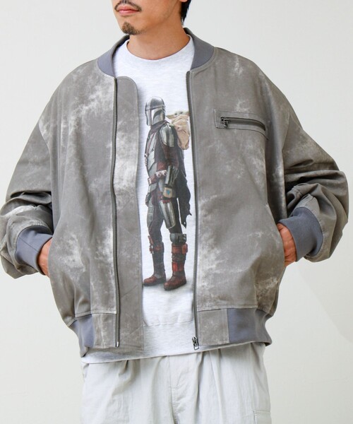 GLOSTER(グロスター)の「BACK TO THE MA-1(ブルゾン・メンズ・ブラック/グレイッシュベージュ/インディゴブルー・M/S/L)」の5枚目の写真