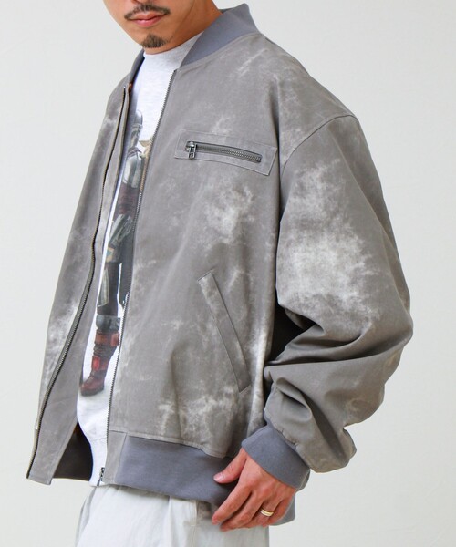 GLOSTER(グロスター)の「BACK TO THE MA-1(ブルゾン・メンズ・ブラック/グレイッシュベージュ/インディゴブルー・M/S/L)」の7枚目の写真