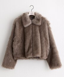 【WEB限定/リバイバル】ショートファーブルゾン