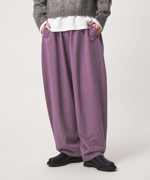 green label relaxing（グリーンレーベルリラクシング）の「【WEB限定】＜at ease＞カーブ パンツ（その他パンツ・レディース・モカ/ブラック/パープル・36/SHORT/38/40/TALL）」の3枚目の写真