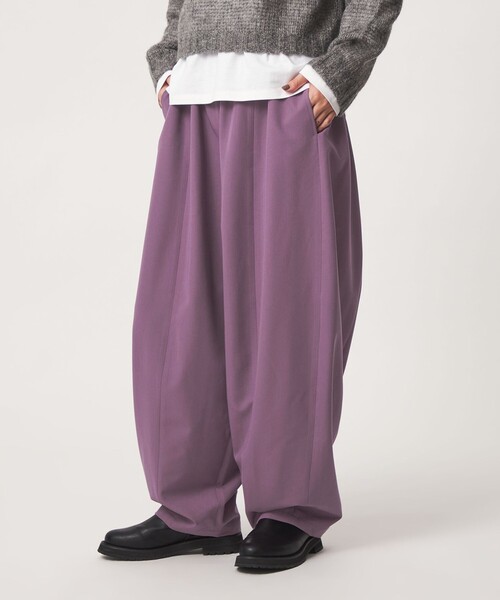 green label relaxing（グリーンレーベルリラクシング）の「【WEB限定】＜at ease＞カーブ パンツ（その他パンツ・レディース・モカ/ブラック/パープル・36/SHORT/38/40/TALL）」の4枚目の写真