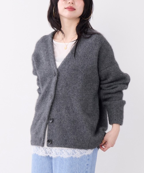 MICA&DEAL(マイカ&ディール)の「ラクーンデュアルカーディガン(ニット/セーター・レディース・グレー/ベージュ/チャコールグレー・FREE)」の13枚目の写真