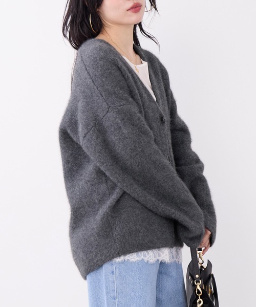 MICA&DEAL(マイカ&ディール)の「ラクーンデュアルカーディガン(ニット/セーター・レディース・グレー/ベージュ/チャコールグレー・FREE)」の14枚目の写真