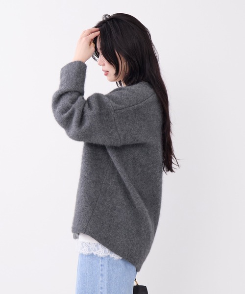 MICA&DEAL(マイカ&ディール)の「ラクーンデュアルカーディガン(ニット/セーター・レディース・グレー/ベージュ/チャコールグレー・FREE)」の15枚目の写真