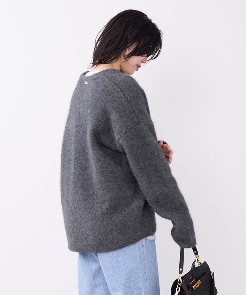 MICA&DEAL(マイカ&ディール)の「ラクーンデュアルカーディガン(ニット/セーター・レディース・グレー/ベージュ/チャコールグレー・FREE)」の16枚目の写真