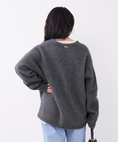MICA&DEAL(マイカ&ディール)の「ラクーンデュアルカーディガン(ニット/セーター・レディース・グレー/ベージュ/チャコールグレー・FREE)」の17枚目の写真
