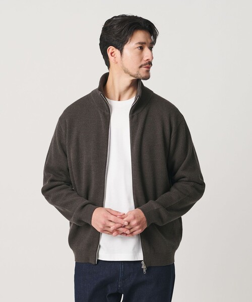 BEAUTY&YOUTH UNITED ARROWS(ビューティーアンドユースユナイテッドアローズ)の「【WEB限定 WARDROBE SMART】ウォッシャブル ドライバーズジャケット(カーディガン/ボレロ・メンズ・ライトグレー/ブラック/ダークグレー・S/M/L/XL)」の18枚目の写真