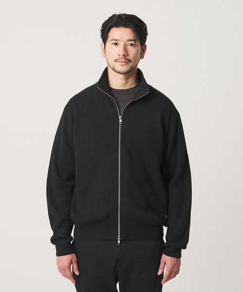 BEAUTY&YOUTH UNITED ARROWS(ビューティーアンドユースユナイテッドアローズ)の「【WEB限定 WARDROBE SMART】ウォッシャブル ドライバーズジャケット(カーディガン/ボレロ・メンズ・ライトグレー/ブラック/ダークグレー・S/M/L/XL)」の12枚目の写真