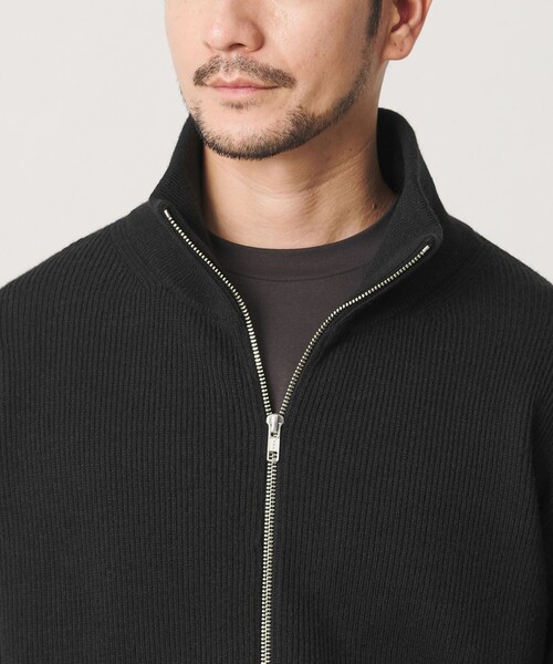 BEAUTY&YOUTH UNITED ARROWS(ビューティーアンドユースユナイテッドアローズ)の「【WEB限定 WARDROBE SMART】ウォッシャブル ドライバーズジャケット(カーディガン/ボレロ・メンズ・ライトグレー/ブラック/ダークグレー・S/M/L/XL)」の9枚目の写真