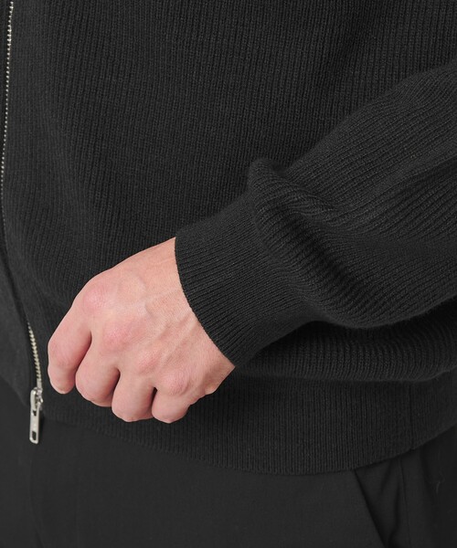 BEAUTY&YOUTH UNITED ARROWS(ビューティーアンドユースユナイテッドアローズ)の「【WEB限定 WARDROBE SMART】ウォッシャブル ドライバーズジャケット(カーディガン/ボレロ・メンズ・ライトグレー/ブラック/ダークグレー・S/M/L/XL)」の8枚目の写真
