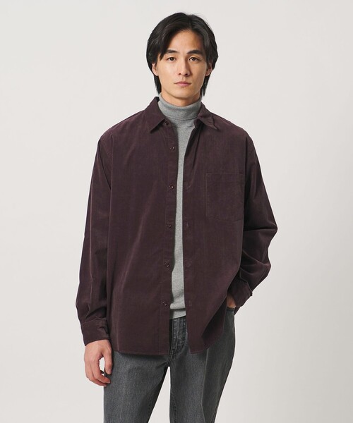 UNITED ARROWS(ユナイテッドアローズ)の「コーデュロイ レギュラーカラー シャツ(シャツ/ブラウス・メンズ・ブラック/オフホワイト/ワイン・M/S/XL/L)」の3枚目の写真