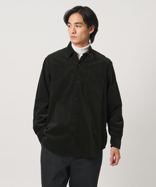 UNITED ARROWS(ユナイテッドアローズ)の「コーデュロイ レギュラーカラー シャツ(シャツ/ブラウス・メンズ・ブラック/オフホワイト/ワイン・M/S/XL/L)」の2枚目の写真