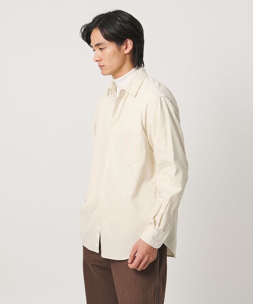 UNITED ARROWS(ユナイテッドアローズ)の「コーデュロイ レギュラーカラー シャツ(シャツ/ブラウス・メンズ・ブラック/オフホワイト/ワイン・M/S/XL/L)」の12枚目の写真
