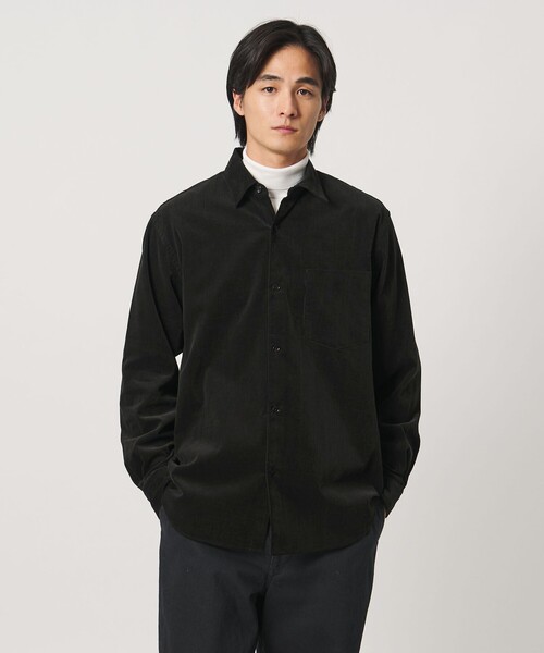 UNITED ARROWS(ユナイテッドアローズ)の「コーデュロイ レギュラーカラー シャツ(シャツ/ブラウス・メンズ・ブラック/オフホワイト/ワイン・M/S/XL/L)」の5枚目の写真
