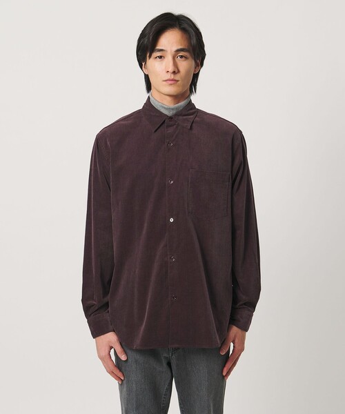 UNITED ARROWS(ユナイテッドアローズ)の「コーデュロイ レギュラーカラー シャツ(シャツ/ブラウス・メンズ・ブラック/オフホワイト/ワイン・M/S/XL/L)」の7枚目の写真