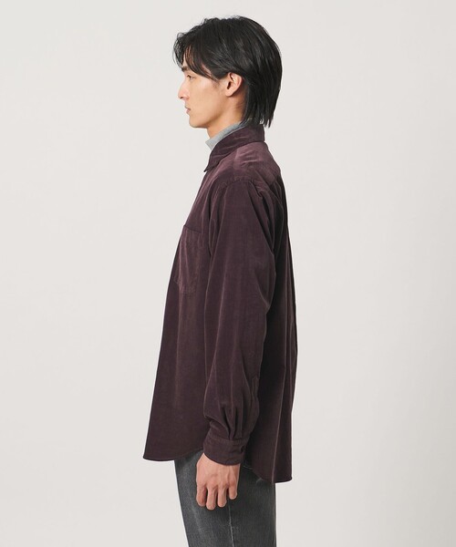 UNITED ARROWS(ユナイテッドアローズ)の「コーデュロイ レギュラーカラー シャツ(シャツ/ブラウス・メンズ・ブラック/オフホワイト/ワイン・M/S/XL/L)」の8枚目の写真