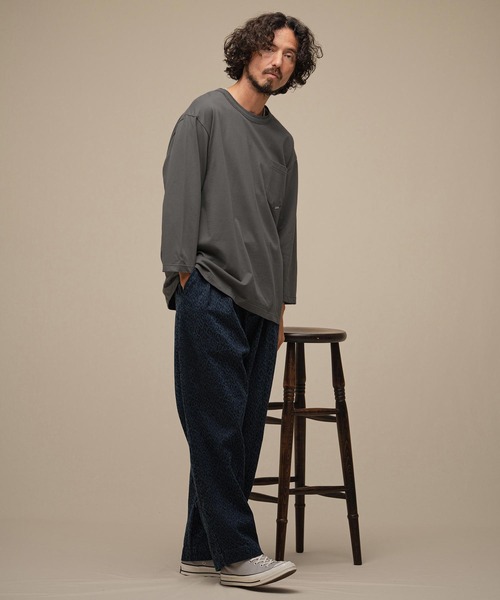 THEOREM(セオレム)の「mlt5881-Flag Label Poketed Three-quarter Sleeve Tee 7分ポケTシャツ(TRM-2624015)(Tシャツ/カットソー・メンズ・ホワイト/チャコール/ブラウン/ブラック・L/XL/M)」の10枚目の写真