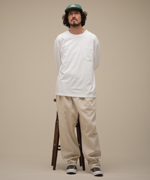 THEOREM(セオレム)の「mlt5881-Flag Label Poketed Three-quarter Sleeve Tee 7分ポケTシャツ(TRM-2624015)(Tシャツ/カットソー・メンズ・ホワイト/チャコール/ブラウン/ブラック・L/XL/M)」の20枚目の写真