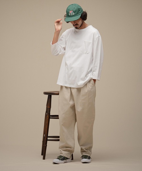 THEOREM(セオレム)の「mlt5881-Flag Label Poketed Three-quarter Sleeve Tee 7分ポケTシャツ(TRM-2624015)(Tシャツ/カットソー・メンズ・ホワイト/チャコール/ブラウン/ブラック・L/XL/M)」の21枚目の写真