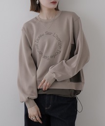 BRODIAEA 異素材切り替えダンボールニットプルオーバー