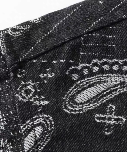 U:UME(ユーム)の「Paisley Pattern Denim Shirt(シャツ/ブラウス・メンズ・ブルー/ブラック・XX-LARGE/LARGE/X-LARGE/MEDIUM)」の4枚目の写真