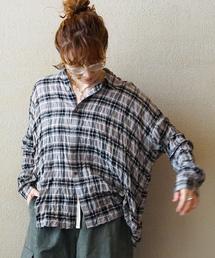 JOURNAL STANDARD LUXE（ジャーナルスタンダード　ラックス）の「シャーリングチェック RC-Big-シャツ（シャツ/ブラウス）」