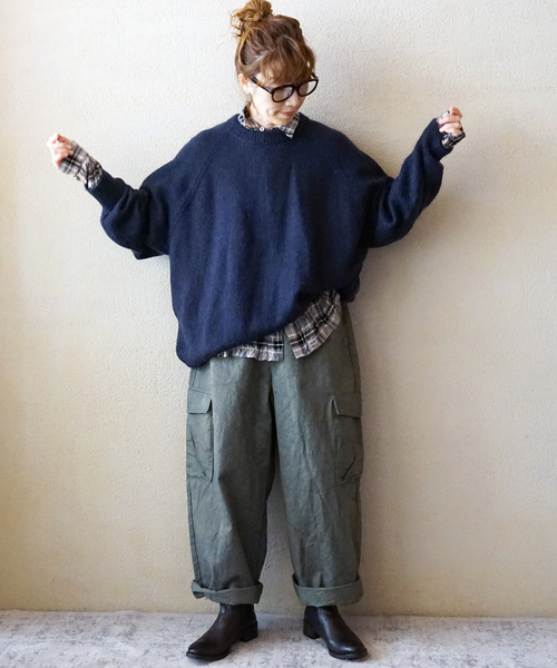 JOURNAL STANDARD LUXE(ジャーナルスタンダード ラックス)の「シャーリングチェック RC-Big-シャツ(シャツ/ブラウス・レディース・キャメル/グレー・FREE)」の6枚目の写真