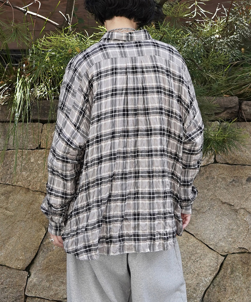 JOURNAL STANDARD LUXE(ジャーナルスタンダード ラックス)の「シャーリングチェック RC-Big-シャツ(シャツ/ブラウス・レディース・キャメル/グレー・FREE)」の11枚目の写真