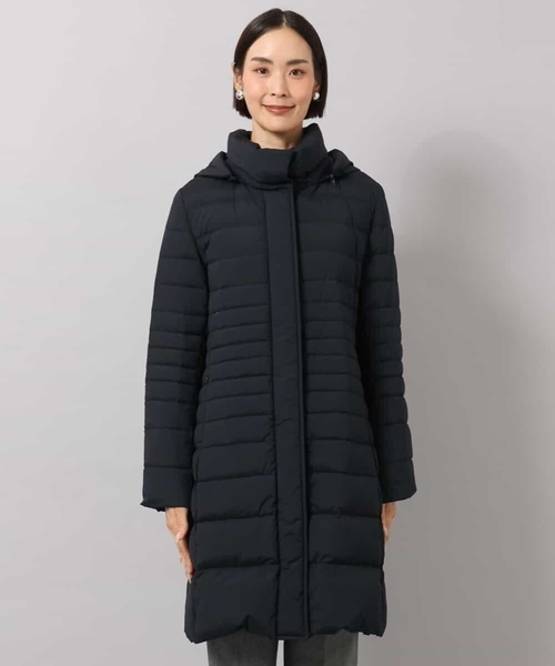 MICHEL KLEIN（ミッシェル・クラン）の「[定番人気]ストレッチロングダウンコート（ダウンジャケット/コート・レディース・ブラック/ライトグレー/ネイビー・40/38）」の21枚目の写真
