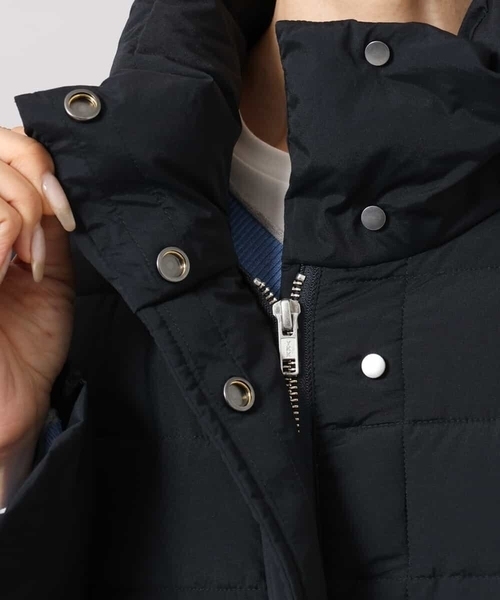 MICHEL KLEIN（ミッシェル・クラン）の「[定番人気]ストレッチロングダウンコート（ダウンジャケット/コート・レディース・ブラック/ライトグレー/ネイビー・40/38）」の15枚目の写真