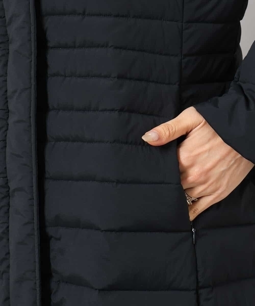 MICHEL KLEIN（ミッシェル・クラン）の「[定番人気]ストレッチロングダウンコート（ダウンジャケット/コート・レディース・ブラック/ライトグレー/ネイビー・40/38）」の6枚目の写真
