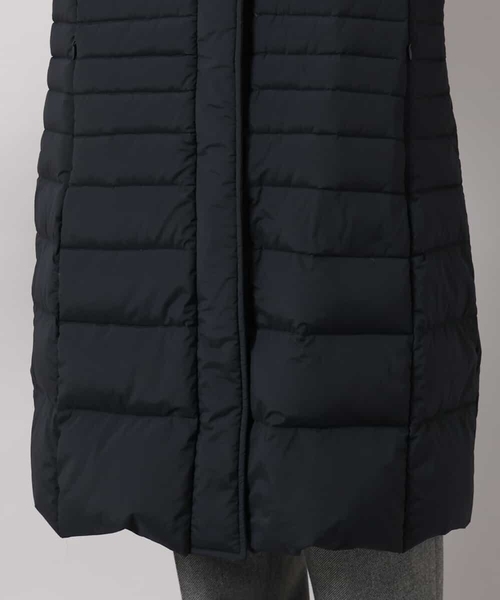 MICHEL KLEIN（ミッシェル・クラン）の「[定番人気]ストレッチロングダウンコート（ダウンジャケット/コート・レディース・ブラック/ライトグレー/ネイビー・40/38）」の7枚目の写真