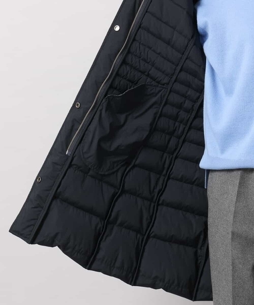 MICHEL KLEIN（ミッシェル・クラン）の「[定番人気]ストレッチロングダウンコート（ダウンジャケット/コート・レディース・ブラック/ライトグレー/ネイビー・40/38）」の8枚目の写真