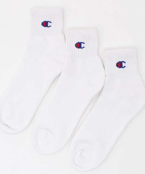 Champion(チャンピオン)の「Championクオーターレングスソックス3P/ChampionクオーターLSKS3P ◆(ソックス/靴下・レディース・ホワイト/その他1・フリー)」の8枚目の写真