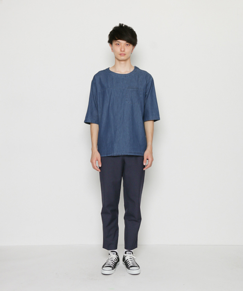 SENSE OF PLACE by URBAN RESEARCH（センスオブプレイスバイアーバンリサーチ）の「CARREMAN/キャリーマン　イージーテーパードスラックス（その他パンツ・メンズ・ネイビー/グレー/ブラック・LARGE/MEDIUM）」の5枚目の写真