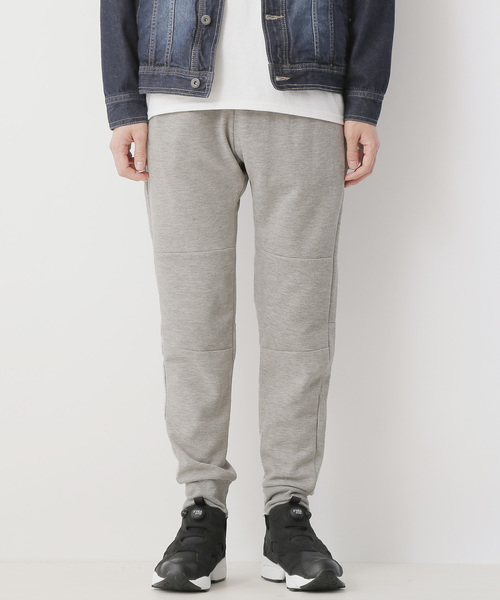 MONO-MART(モノマート)の「テーパードストレッチ スキニー ジョガーパンツ/アクティブストレッチ(MONO-MART)(スウェットパンツ・メンズ・オリーブ/オフホワイト/グレー/ネイビー/ブラック/ブルー/チャコール/ベージュ・L/M/XL/S)」の18枚目の写真