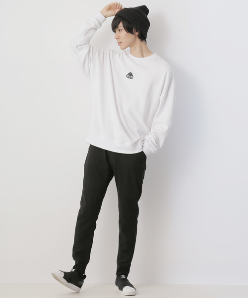 MONO-MART(モノマート)の「テーパードストレッチ スキニー ジョガーパンツ/アクティブストレッチ(MONO-MART)(スウェットパンツ・メンズ・オリーブ/オフホワイト/グレー/ネイビー/ブラック/ブルー/チャコール/ベージュ・L/M/XL/S)」の14枚目の写真